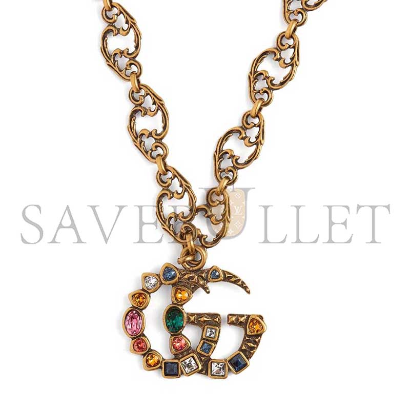 Gvc*1 gg crystal-embellished pendant
